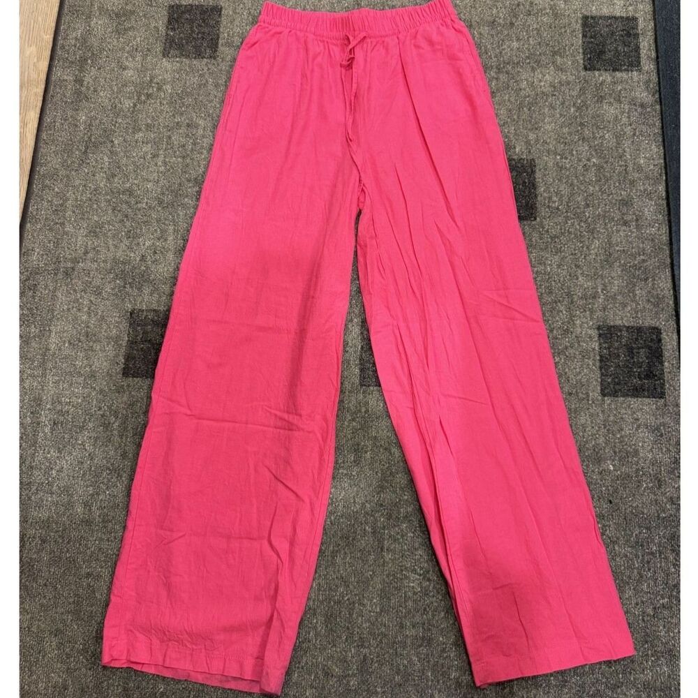 Hot Pink Linen Pants
